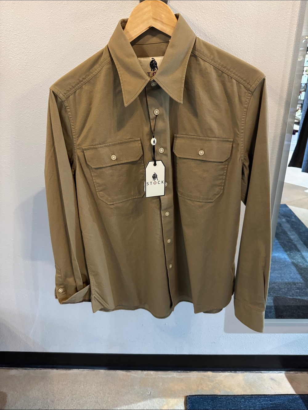 STOCK Khaki Uncle Sam Button-Up Shirt